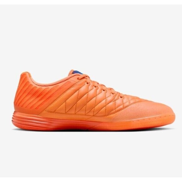 Nike Lunargato II IC - Size 12 Men`s Soccer Shoes Orange Leather 580456-800 NEW